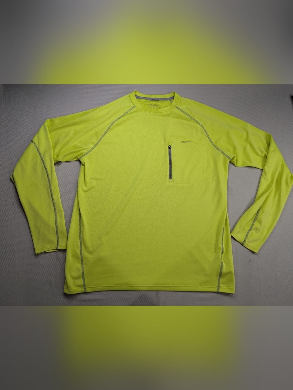 PATAGONIA Mens Large Sunshade Crew Pullover Shirt Long Sleeve Lightweight